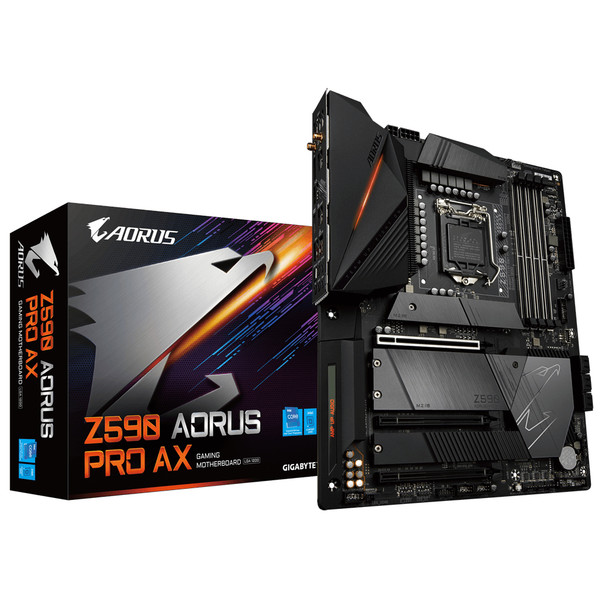 Gigabyte MB Z590 AORUS PRO AX Z590 LGA1200 Max128GB DDR4 PCIE ATX Retail