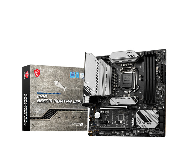 MSI MB MAG B560M MORTAR WIFI S1200 B560 128GB DDR4 PCIE mATX Retail