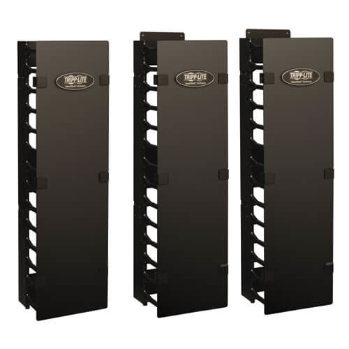 Tripp-Lite AC SRCABLEVRT6 6in SmartRack Double finger duct with cover Retail