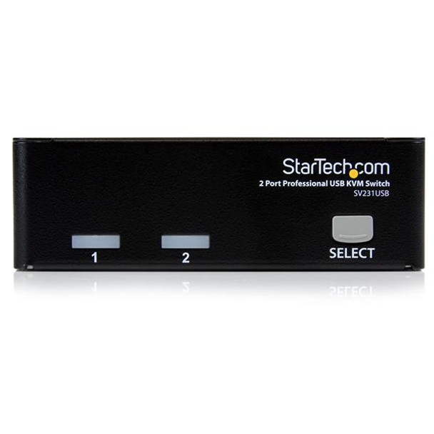 StarTech Switch 2 Port Professional USB KVM Switch Kit with Cables Retail