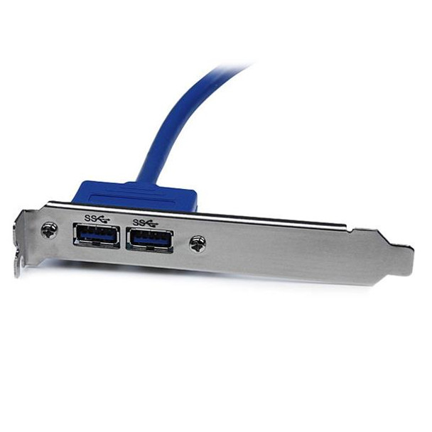 StarTech USB3SPLATE 2Port USB 3.0 A Female Slot Plate Adapter Retail