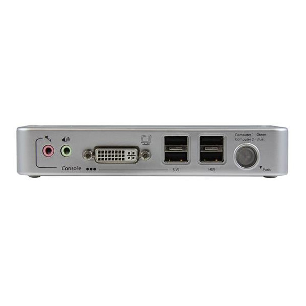 Startech SV211KDVI 2Port USB DVI KVM Switch Kit with Cable USB2.0 Hub&AudioRTL