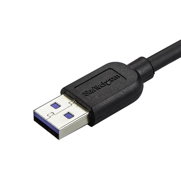 StarTech Cable USB3AU2MLS 2m (6ft) Slim Micro USB 3.0 Cable M M Left-Angle RTL