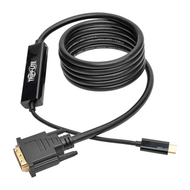 Tripp-Lite CB U444-003-D 6ft USB 3.1 Gen 1 USB-C to DVI Adapter Cable (M M)