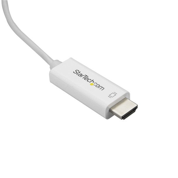 StarTech CB CDP2HD3MWNL 10ft USB-C to HDMI Cable 4K 60Hz White Retail