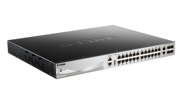 D-Link NT DGS-3130-30PS DGS-3130 24PT Managed L3 Gigabit PoE SWT w 6x10GbE PT