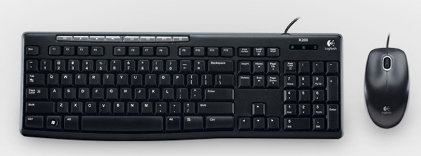 Logitech Keyboard Mouse 920-002714 MEDIA COMBO MK200 USB Retail