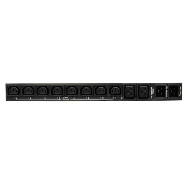 Tripp-Lite PDU PDUMH20HVAT 1U Single-Phase ATS Metered 200-240V 2xC19 + 8xC13