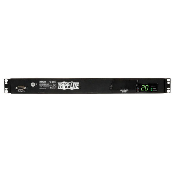 Tripp-Lite PDU PDUMH20HVAT 1U Single-Phase ATS Metered 200-240V 2xC19 + 8xC13