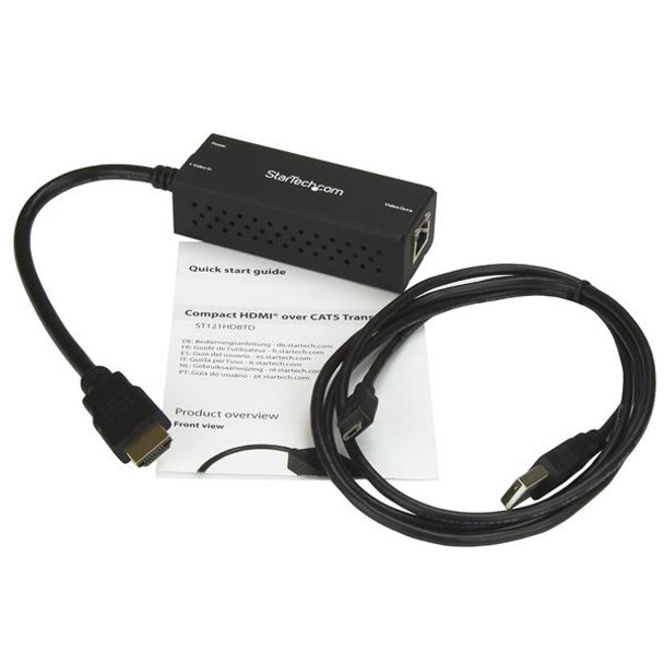 StarTec Accessory ST121HDBTD HDMI over CAT5 HDBaseT w USB Powered Retail