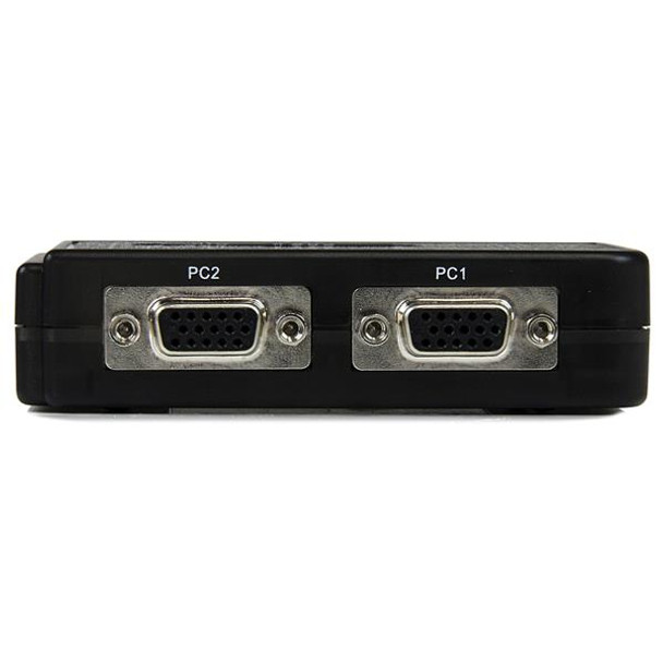 StarTech SV211KUSB 2Port Black USB KVM Switch Kit with Audio and Cables Retail