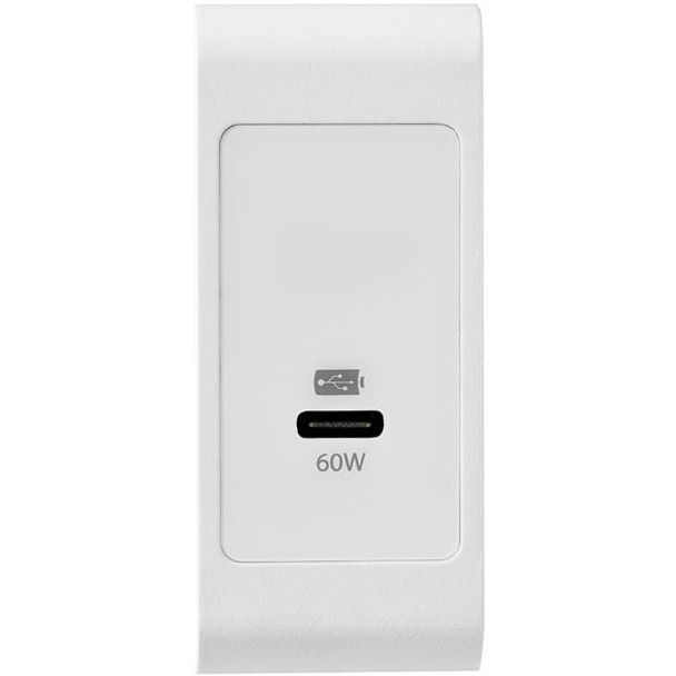 StarTech AC WCH1C 1PT USB-C Wall Charger with 60W of Power Delivery White