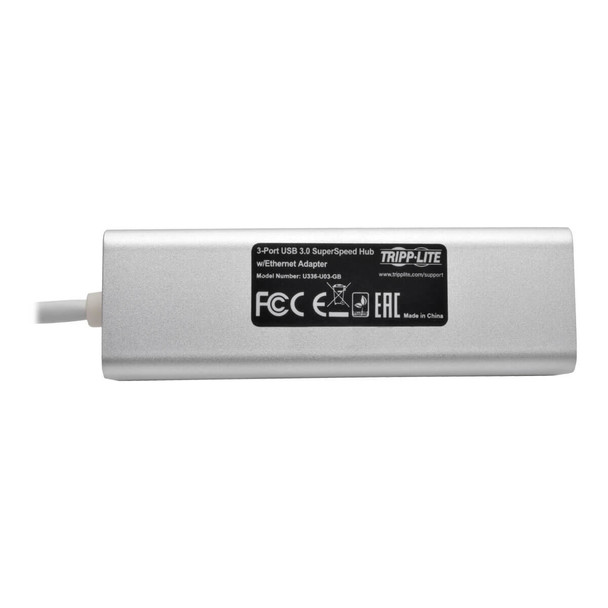 Tripp-Lite AC U336-U03-GB USB 3.0 SuperSpeed to Gigabit Ethernet NIC NT Adptr