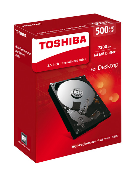 Toshiba HD HDWD105UZSVA 500G SATA 6G s 3.5 7200RPM 64M Bulk Pack