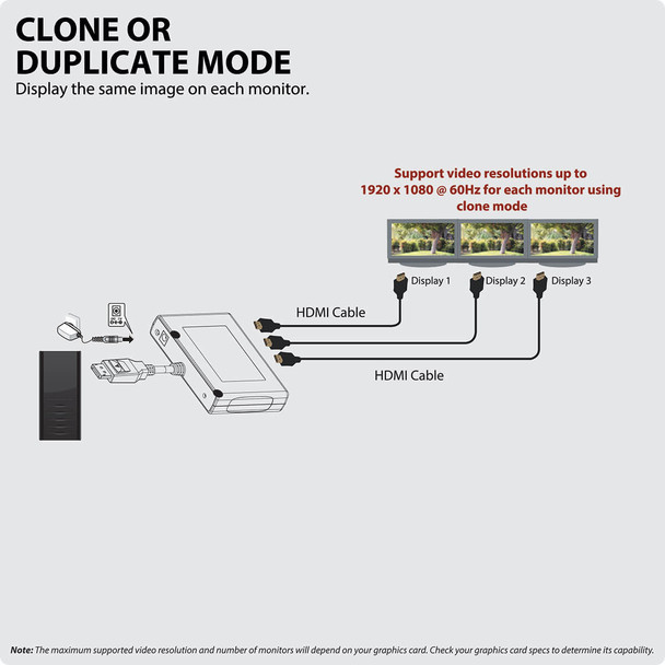 Tripp-Lite Accessory B156-003-HD-V2 DP 3-Port to HDMI MST Hub at 24 30Hz