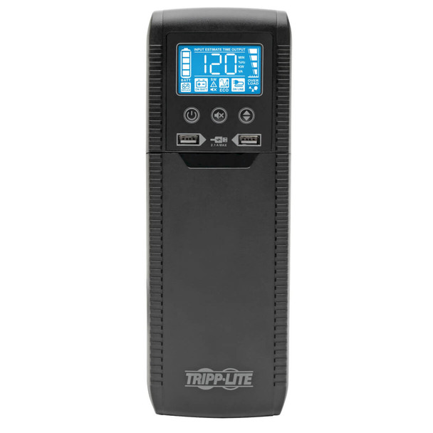 Tripp-Lite UPS ECO1000LCD 120V 1000VA 600W USB 8 outlet AVR Energy Star Retail