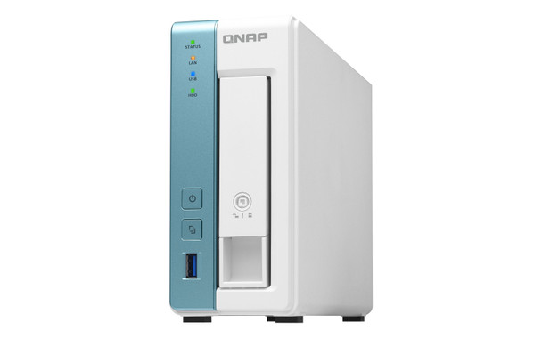 QNAP NAS TS-131K-US 1Bay Personal Cloud NAS 4core 1.7GHz 1GB Retail