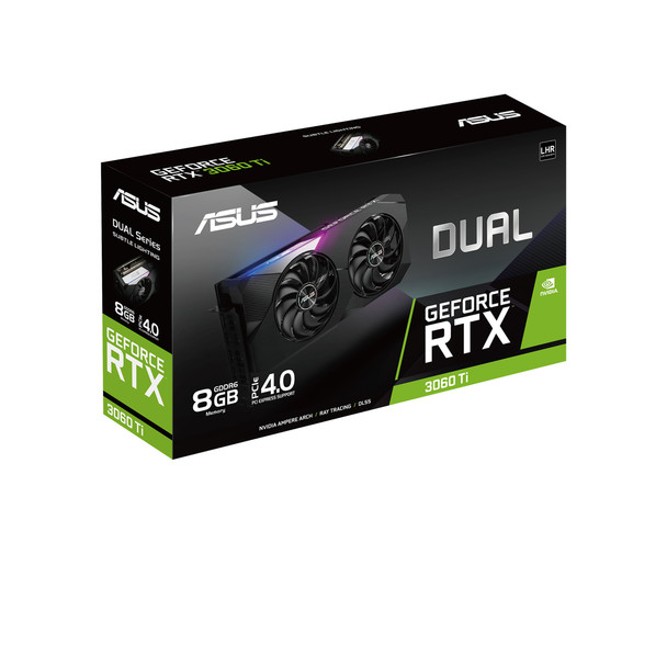 ASUS VCX DUAL-RTX3060TI-O8G-V2 GeForce RTX 3060 Ti OC 8GB GDDR6 256Bit PCIE