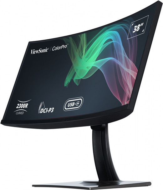 ViewSonic MN VP3881A 38 3840x1600 IPS Curved Ultra-Wide WQHD+ ColorPro USB-C