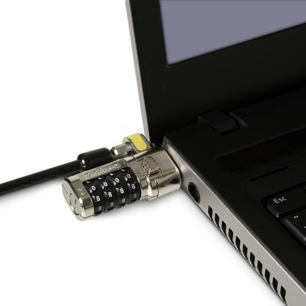 Kensington AC K64679US ClickSafe Combination Laptop Lock Master Coded Poly Bag