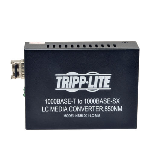 Tripp-Lite AC N785-001-LC-MM 10 100 1000 LC MultimodeMediaConverter 550M 850nm
