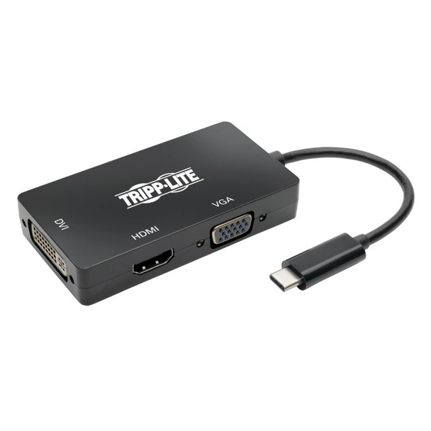 Tripp-Lite AC U444-06N-HDV4KB USB-C Multiport Adapter HDMI DVI VGA Thunderblt3