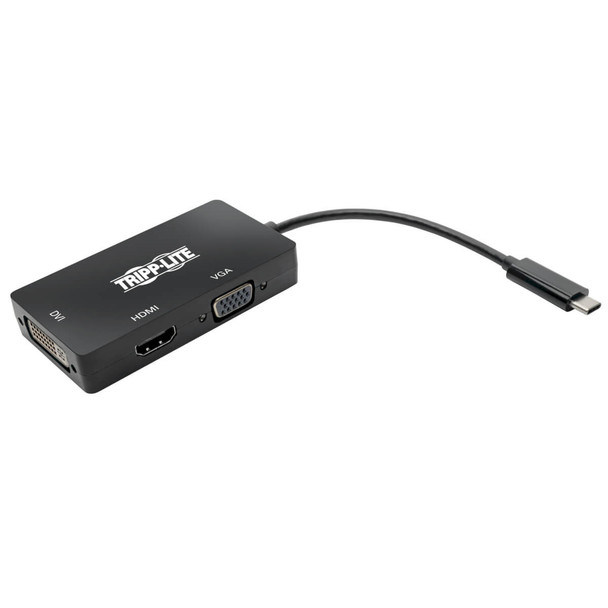 Tripp-Lite AC U444-06N-HDV4KB USB-C Multiport Adapter HDMI DVI VGA Thunderblt3