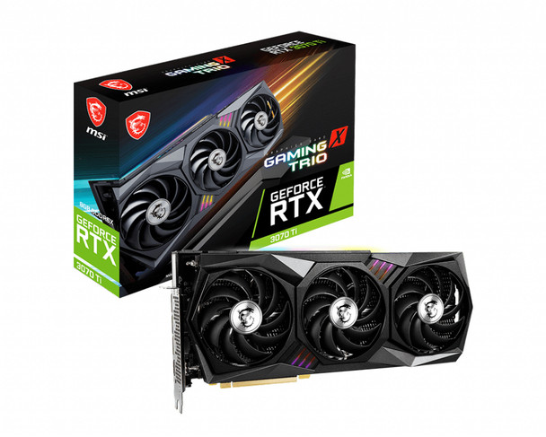 MSI Video Card GeForce RTX 3070 Ti GAMING X TRIO 8G 8GB GDDR6X 256B PCIE DP/HDMI Retail