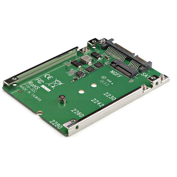 StarTech AC SAT32M225 M.2 NGFF SSD to 2.5 SATA Adapter Converter Retail