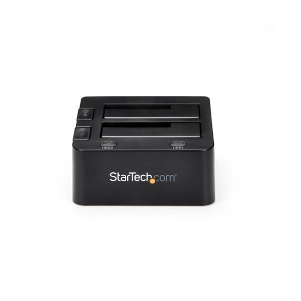 StarTech AC SDOCK2U33 USB3 Dual Hard Drive Docking Station f 2.5 3.5 SSD HDD