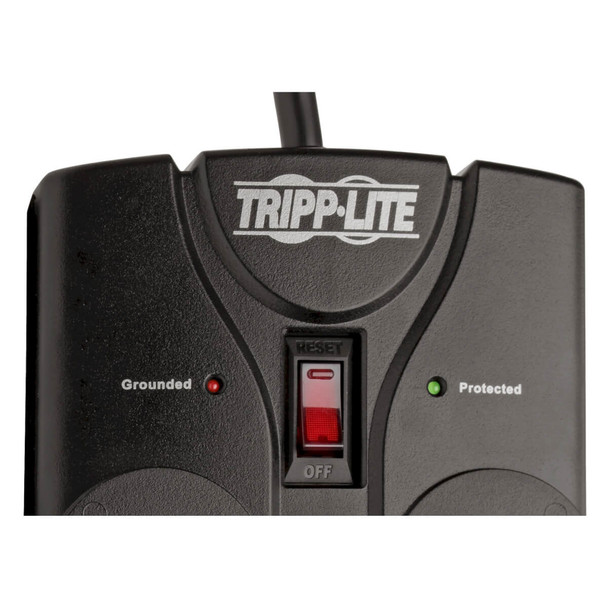 Tripp-Lite UP TLP808B 8ft 8-Outlet Surge Protector Black Housing Retail