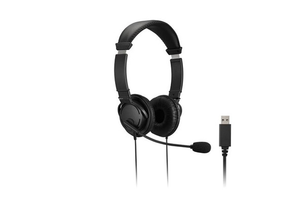 Kensington HE K33065WW USB Hi-Fi Headphones with Mic and Volume Control Retail