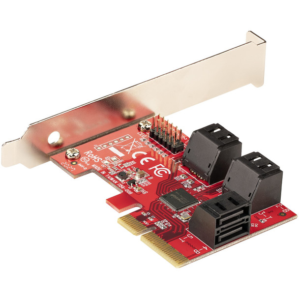 StarTech CC 6P6G-PCIE-SATA-CARD 6Port PCIe SATA Card 6Gbps Low Profile Bracket