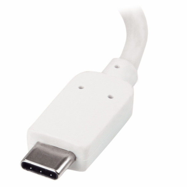 StarTech CB CDP2VGAUCPW USB-C to VGA Video Adapter w USB Power Delivery White