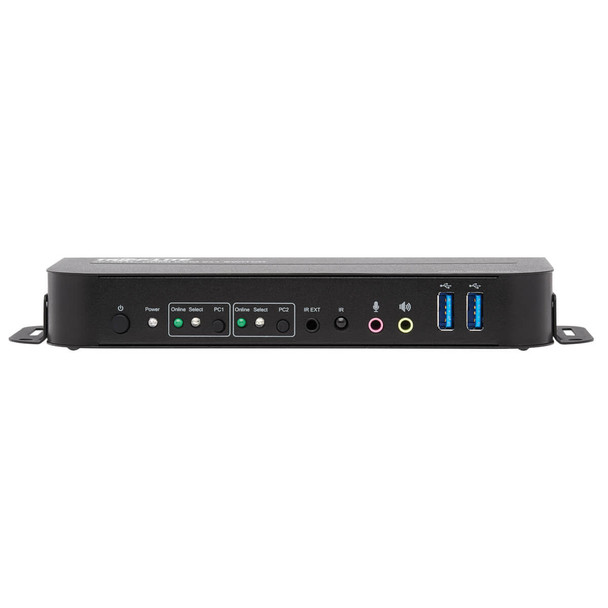 Tripp Lite B005-HUA2-K 2-Port HDMI/USB KVM Switch - 4K 60 Hz, HDR, HDCP 2.2, IR, USB Sharing, USB 3.0 Cables B005-HUA2-K 037332254894