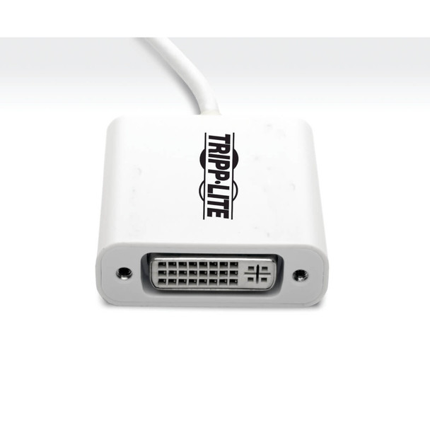 Tripp Lite U444-06N-DVI-AM USB-C to DVI Adapter with Alternate Mode - DP 1.2, White U444-06N-DVI-AM 037332189332