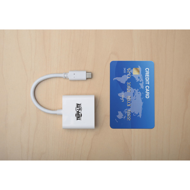 Tripp Lite U444-06N-DVI-AM USB-C to DVI Adapter with Alternate Mode - DP 1.2, White U444-06N-DVI-AM 037332189332
