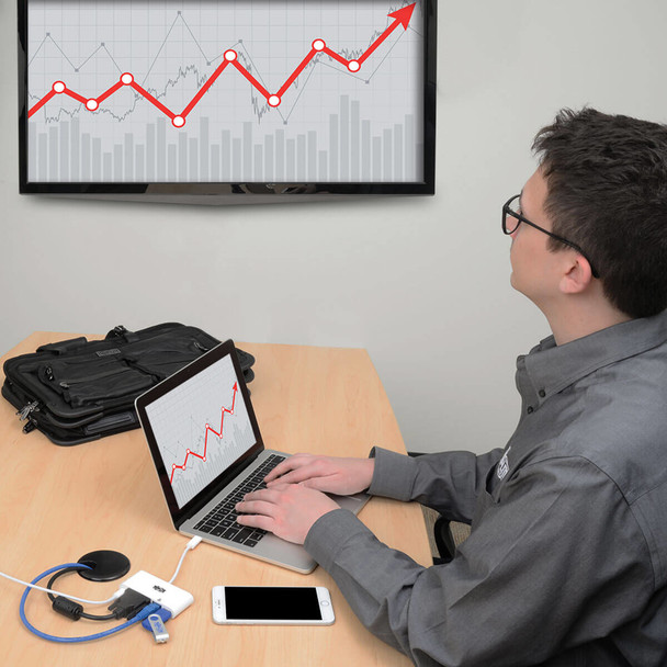 Tripp Lite U444-06N-DGU-C USB-C Multiport Adapter, DVI, USB-A Port, Gbe and PD Charging, White U444-06N-DGU-C 037332193919