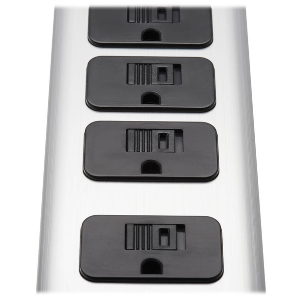 Tripp Lite 5-Outlet Surge Protector with 1 USB-A and 1 USB-C (3.9A Shared) - 6 ft. Cord, 2100 Joules, Metal Housing TLM506USBC 037332260062