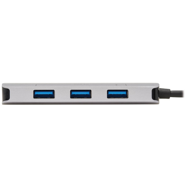 Tripp Lite U460-003-3AGALC 3-Port USB-C Hub - USB 3.2 Gen 1, 3 USB-A Ports, GbE, Thunderbolt 3, 100W PD Charging, Aluminum Housing U460-003-3AGALC 037332264046