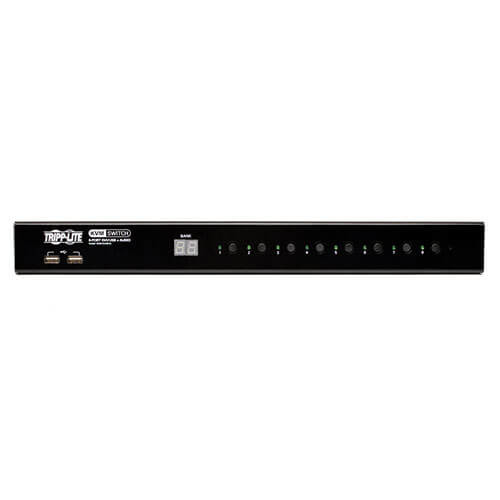 Tripp Lite B043-DUA8-SL 8-Port 1U Rack-Mount DVI / USB KVM Switch with Audio and 2-port USB Hub B043-DUA8-SL 037332182395