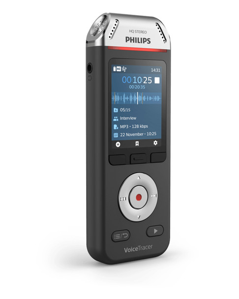 Philips Voice Tracer DVT2110/00 dictaphone Flash card Black, Chrome DVT2110 855971006434