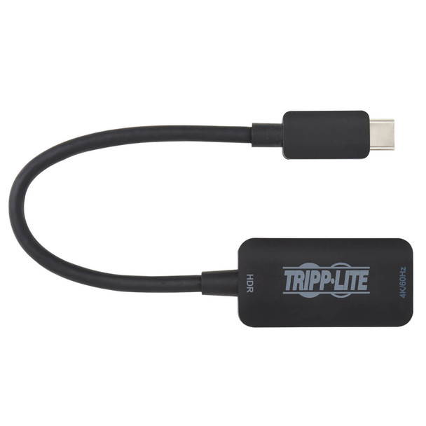 Tripp Lite U444-06N-HDR-B USB-C to HDMI Active Adapter Cable (M/F), 4K 60 Hz, HDR, 4:4:4, DP 1.2 Alt Mode, HDCP 2.2, Black, 6 in. (15.2 cm) U444-06N-HDR-B 037332253798
