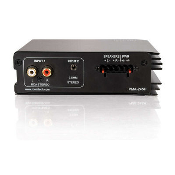 C2G Plenum-Rated 45 Watt Stereo Mixer/Amplifier Black 40573 757120405733
