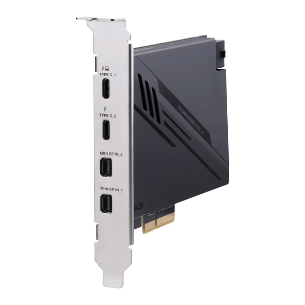 ASUS ThunderboltEX 4 interface cards/adapter Internal Mini DisplayPort, PCIe, Thunderbolt, USB 2.0, USB 3.2 Gen 2 (3.1 Gen 2) THUNDERBOLTEX 4 195553115254