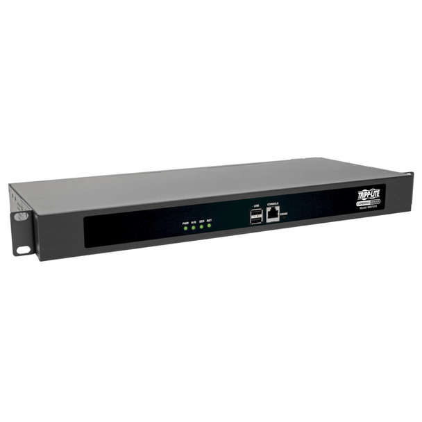 Tripp Lite 16-Port Console Server, USB Ports (2) - Dual GbE NIC, 4 Gb Flash, Desktop/1U Rack, TAA B097-016 037332218025