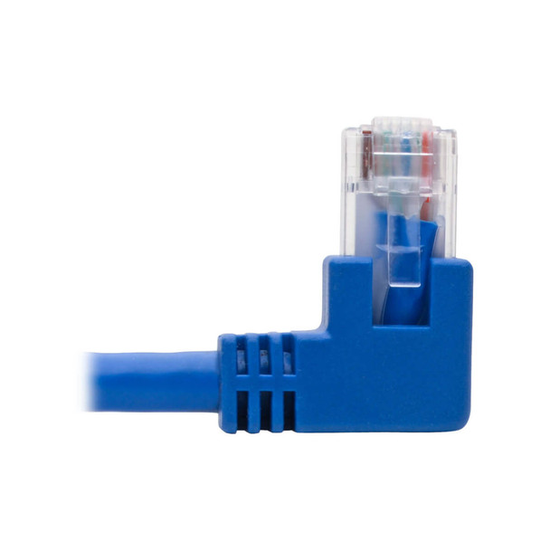 Tripp Lite N204-001-BL-RA Right-Angle Cat6 Gigabit Molded UTP Ethernet Cable (RJ45 Right-Angle M to RJ45 M), Blue, 1 ft. (0.31 m) N204-001-BL-RA 037332237866