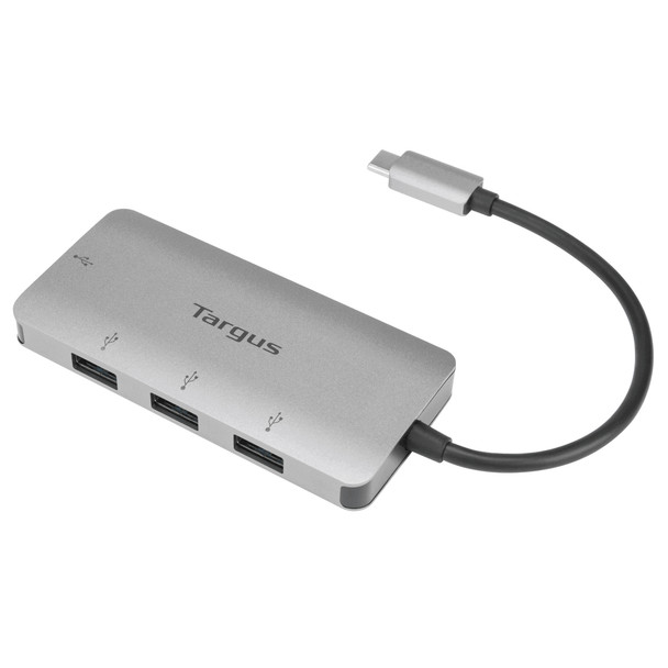 Targus ACH226BT interface hub USB 3.2 Gen 1 (3.1 Gen 1) Type-C 5000 Mbit/s Silver ACH226CA 092636341435