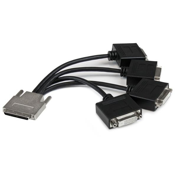 StarTech.com VHDCI to Quad DVI Splitter Breakout Cable - VHDCI (M) to 4x DVI-D (F) VHDCI24DVI 065030853675