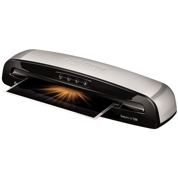 Fellowes Saturn 3i 125 Cold laminator 304 mm/min Black, Silver 5736601 043859680047